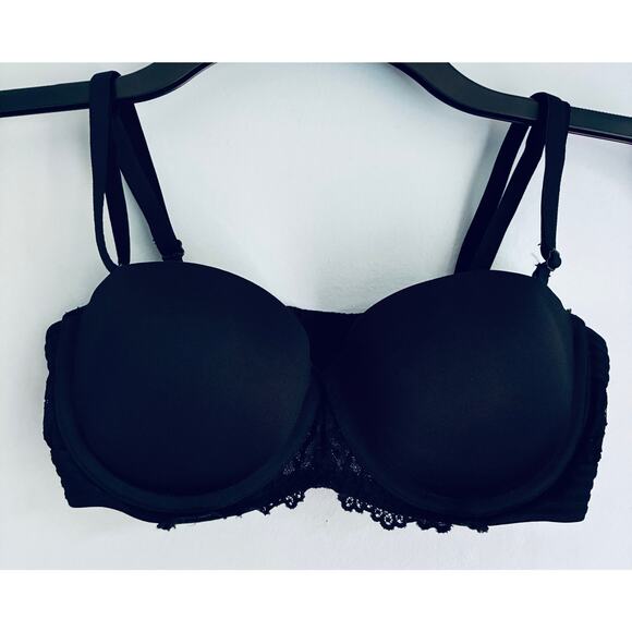 Maidenform Strapless Push Up Bra Black 34A - Picture 3 of 8